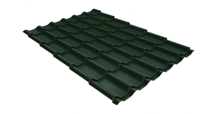 162962 Металлочерепица классик Grand Line 0,5 GreenCoat Pural RR 11 темно-зеленый (RAL 6020 хромовая зелень)