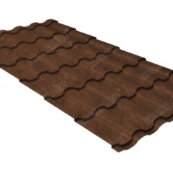 Металлочерепица кредо 0,45 Safari Twincolor Brown