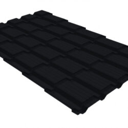 Металлочерепица квадро профи 0,45 Drap RAL 9005 черный