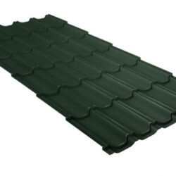 Металлочерепица квинта плюс 0,5 GreenCoat Pural RR 11 темно-зеленый (RAL 6020 хромовая зелень)
