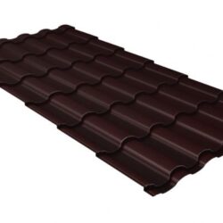 Металлочерепица кредо 0,5 Satin Мatt RAL 8017 шоколад